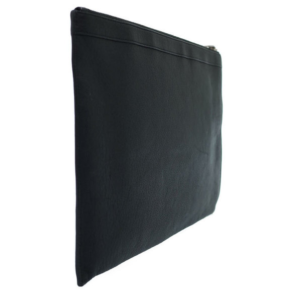 Saint Laurent Zip Studded Holder PARIS Clutch Tablet Bag - Picture 1 of 8